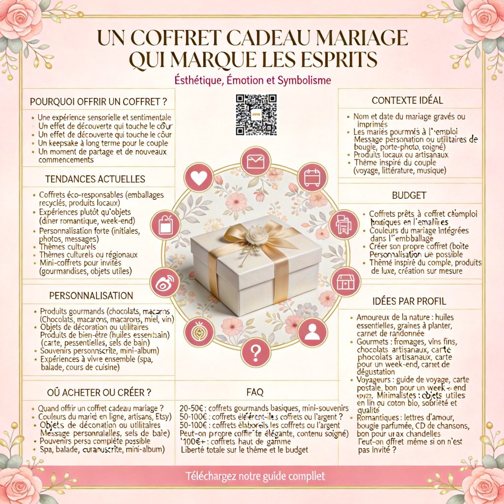 Le coffret cadeau mariage idéal  une touche d’élégance et de sensibilité